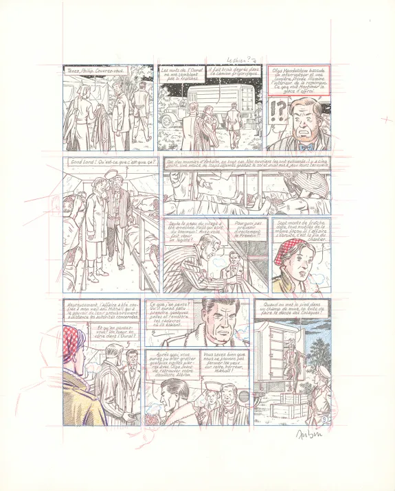 Crayonné, Blake et Mortimer, Huit heures à Berlin (T.29), Antoine Aubin