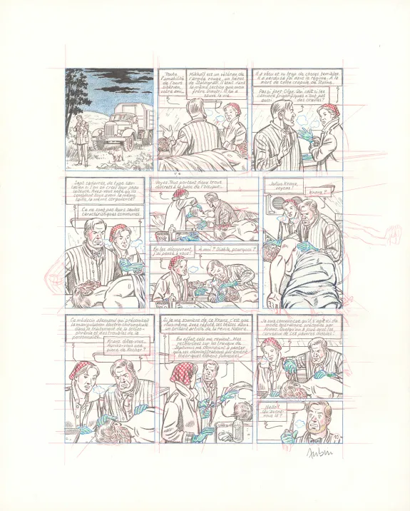 Sketch, Blake et Mortimer, Huit heures à Berlin (T.29), Antoine Aubin