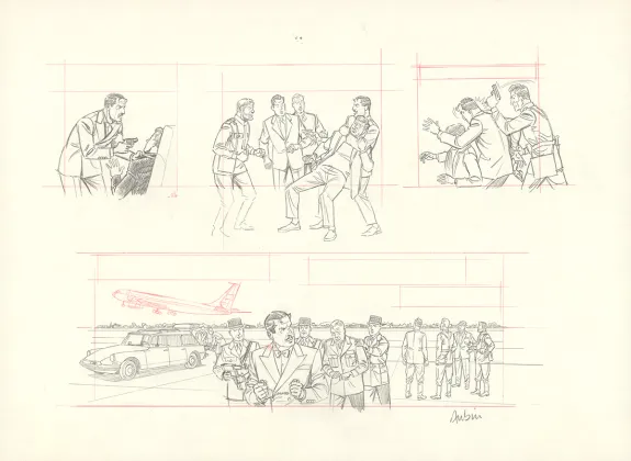 Crayonné, Blake et Mortimer, Huit heures à Berlin (T.29), Antoine Aubin
