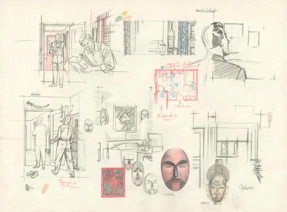 Crayonné, Blake et Mortimer, Huit heures à Berlin (T.29), Antoine Aubin