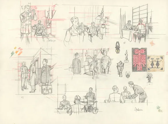 Crayonné, Blake et Mortimer, Huit heures à Berlin (T.29), Antoine Aubin