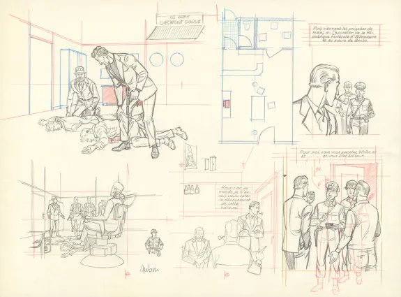 Sketch, Blake et Mortimer, Huit heures à Berlin (T.29), Antoine Aubin