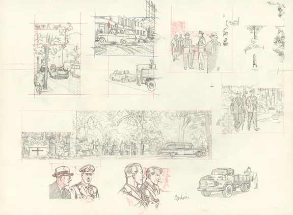 Crayonné, Blake et Mortimer, Huit heures à Berlin (T.29), Antoine Aubin