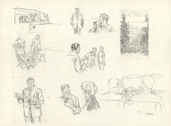 Sketch, Blake et Mortimer, Huit heures à Berlin (T.29), Antoine Aubin