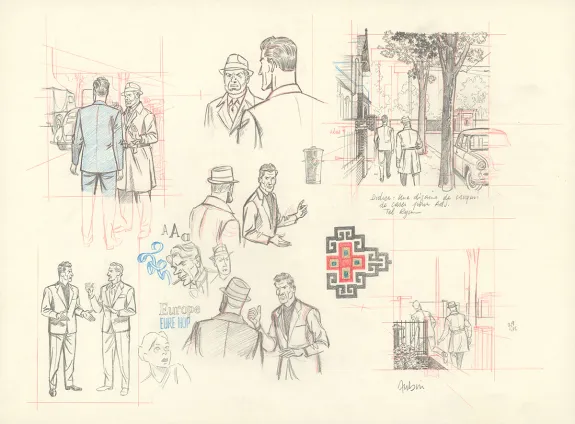 Crayonné, Blake et Mortimer, Huit heures à Berlin (T.29), Antoine Aubin