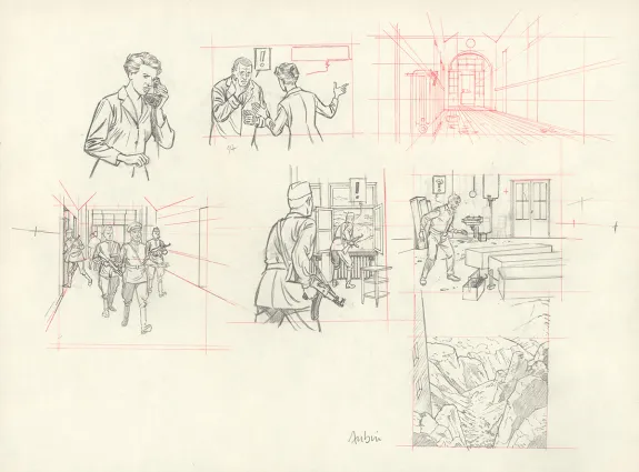 Crayonné, Blake et Mortimer, Huit heures à Berlin (T.29), Antoine Aubin