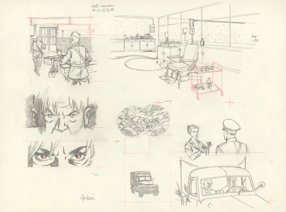 Crayonné, Blake et Mortimer, Huit heures à Berlin (T.29), Antoine Aubin