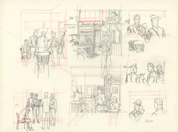 Crayonné, Blake et Mortimer, Huit heures à Berlin (T.29), Antoine Aubin
