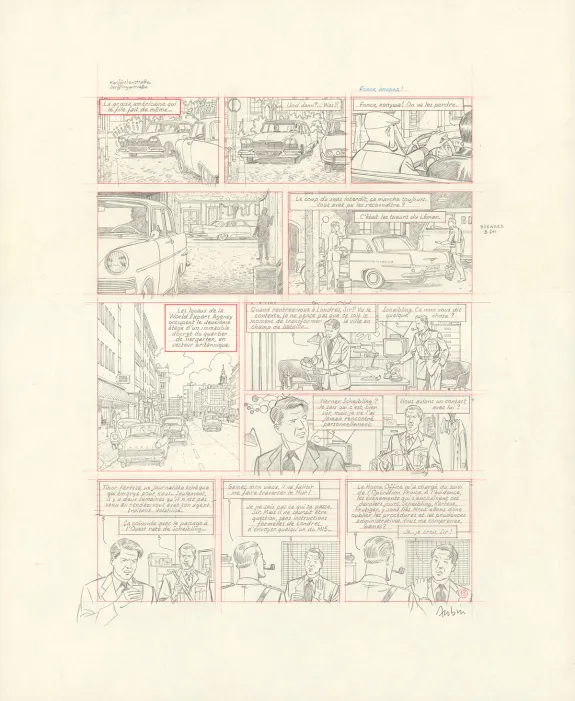 Crayonné, Blake et Mortimer, Huit heures à Berlin (T.29), Antoine Aubin