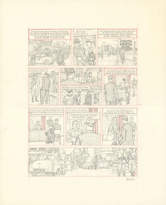 Sketch, Blake et Mortimer, Huit heures à Berlin (T.29), Antoine Aubin