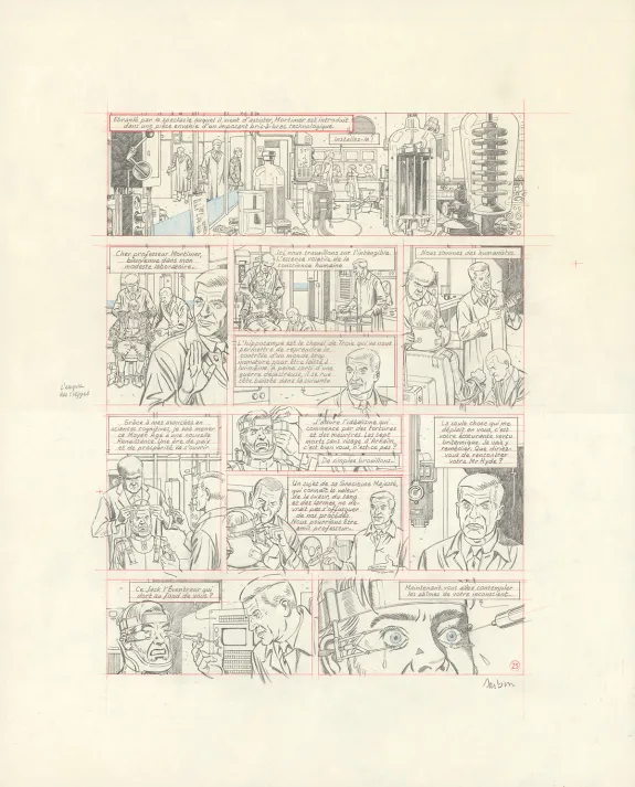 Crayonné, Blake et Mortimer, Huit heures à Berlin (T.29), Antoine Aubin