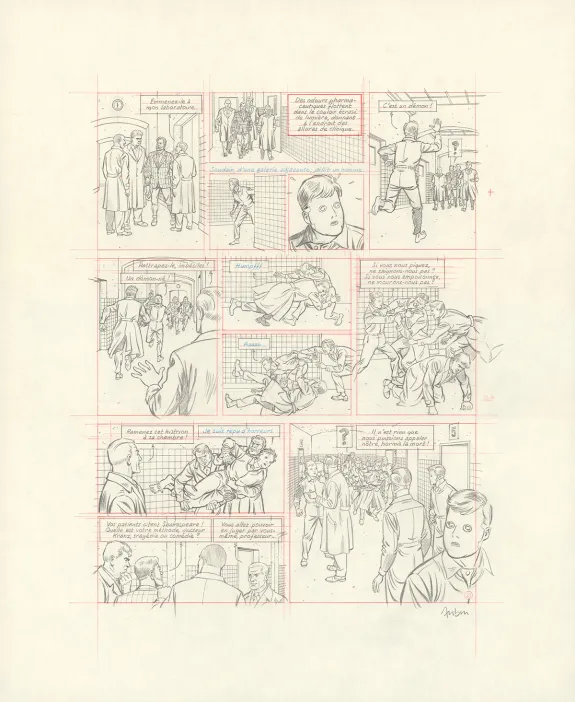 Crayonné, Blake et Mortimer, Huit heures à Berlin (T.29), Antoine Aubin