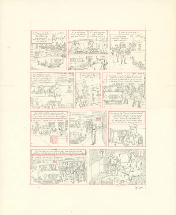 Crayonné, Blake et Mortimer, Huit heures à Berlin (T.29), Antoine Aubin