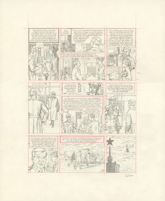 Sketch, Blake et Mortimer, Huit heures à Berlin (T.29), Antoine Aubin