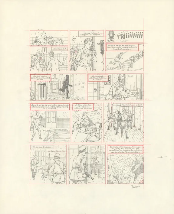 Crayonné, Blake et Mortimer, Huit heures à Berlin (T.29), Antoine Aubin