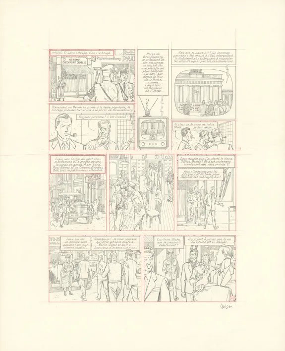 Crayonné, Blake et Mortimer, Huit heures à Berlin (T.29), Antoine Aubin