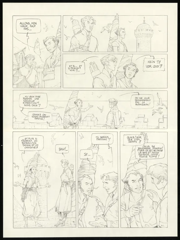Planche noir et blanc, Sprague (T.1), Olivier Roman