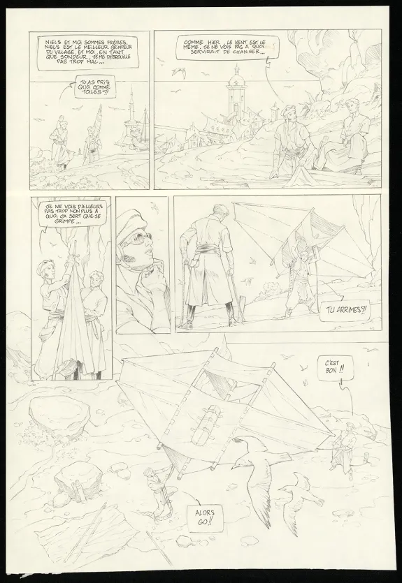 Planche noir et blanc, Sprague (T.1), Olivier Roman