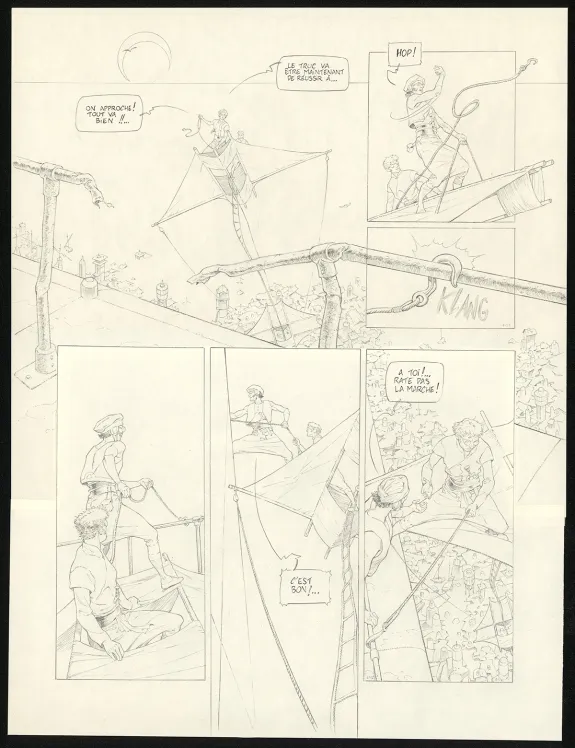 Planche noir et blanc, Sprague (T.1), Olivier Roman