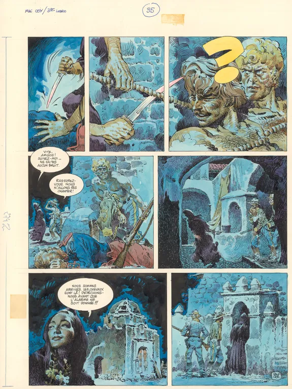 Colored original page, Mac Coy, La Légende d'Alexis Mac Coy (T.1), Antonio Hernandez Palacios