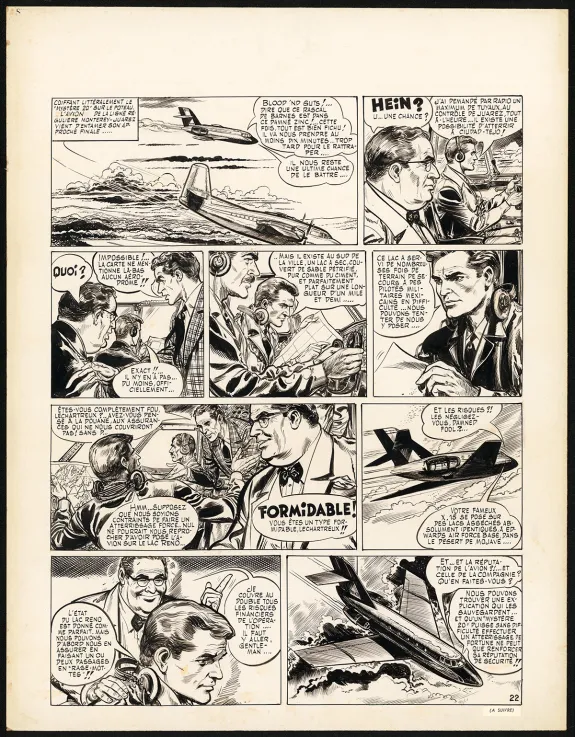 Black and white original page, Claude Pascal