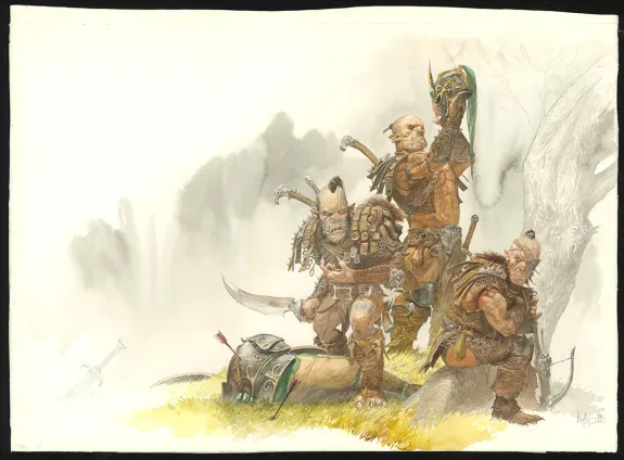 Colored illustration, Féerie, Dark fantasy, Adrian Smith