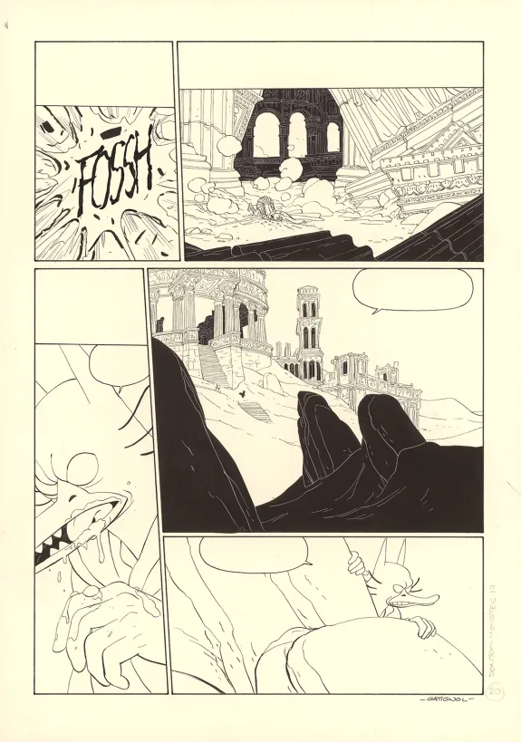 Planche noir et blanc, Donjon Monsters, Un héritage trompeur (T.17), Bertrand Gatignol
