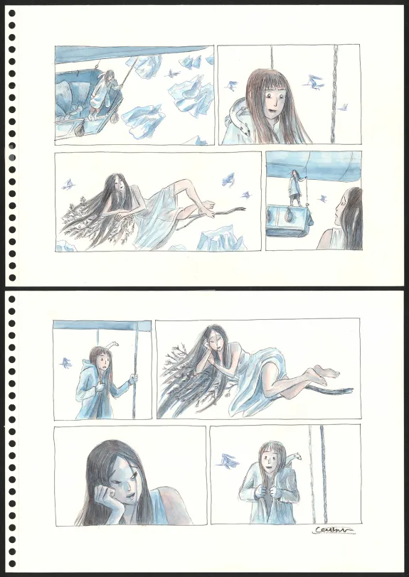 Colored original page, Les Royaumes du Nord, Les Royaumes du Nord - 3 (T.3), Clément Oubrerie