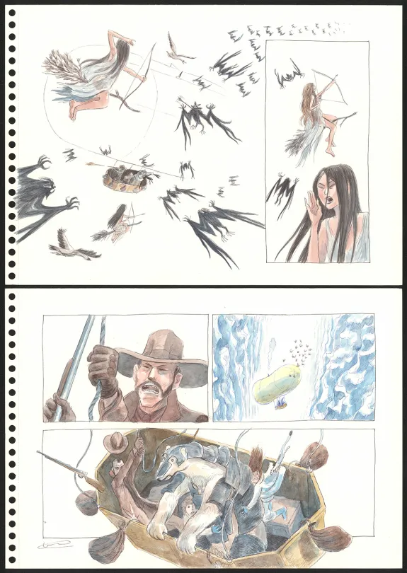 Colored original page, Les Royaumes du Nord, Les Royaumes du Nord - 3 (T.3), Clément Oubrerie