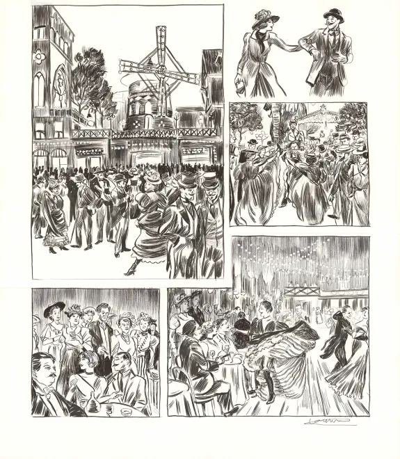 Black and white original page, À mains nues, Tome 1 - 199-1921 (T.1), Clément Oubrerie
