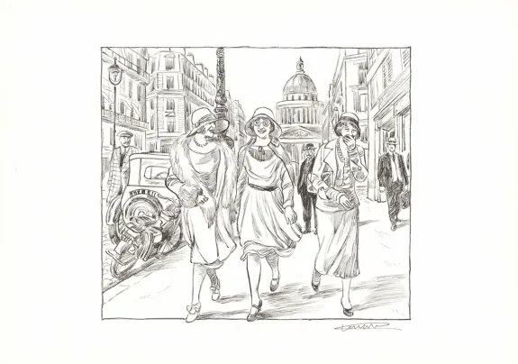 Black and white illustration, À mains nues, Tome 1 - 199-1921 (T.1), Clément Oubrerie