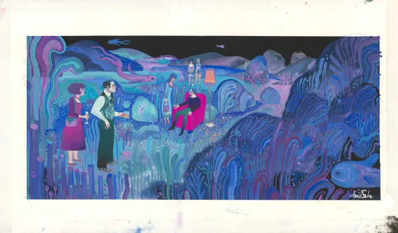 Illustration couleur, Le Poids des héros, David Sala