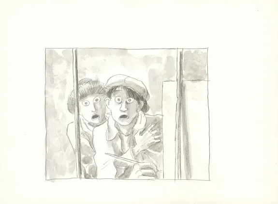 Black and white illustration, Pablo, Picasso (T.4), Clément Oubrerie