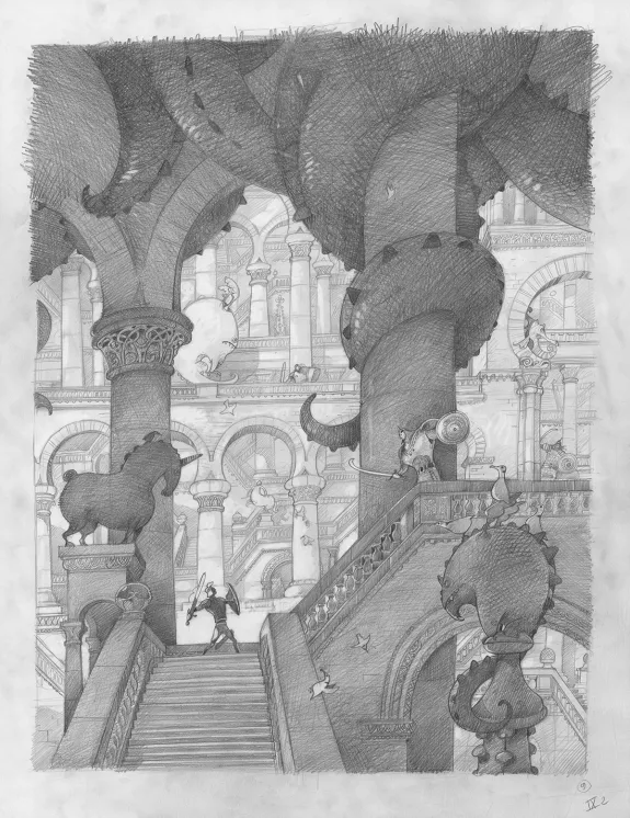 Sketch, Orlando Furioso, Frédéric Pillot