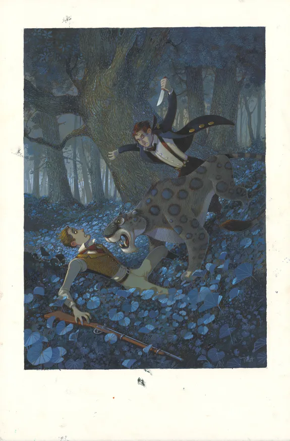 Illustration couleur, Deux ans de vacances, Frédéric Pillot