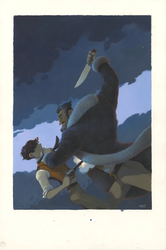 Illustration couleur, Deux ans de vacances, Frédéric Pillot