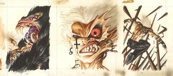 Illustration couleur, Requiem Chevalier Vampire, Résurrection (T.1), Olivier Ledroit