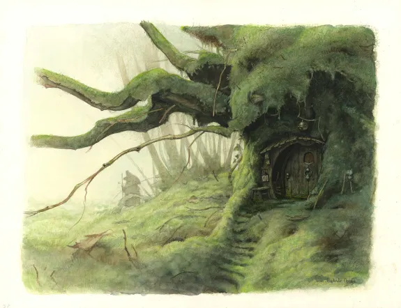 Colored illustration, À la recherche de Féerie, La révélation (T.1), Jean-Baptiste Monge