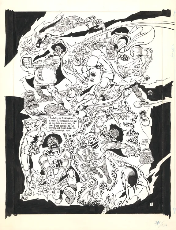 Black and white original page, Rhââ Lovely, Tome 3 (T.3), Marcel Gotlib