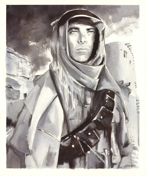 Illustration noir et blanc, Les Enfants du ciel, Bernard Vrancken