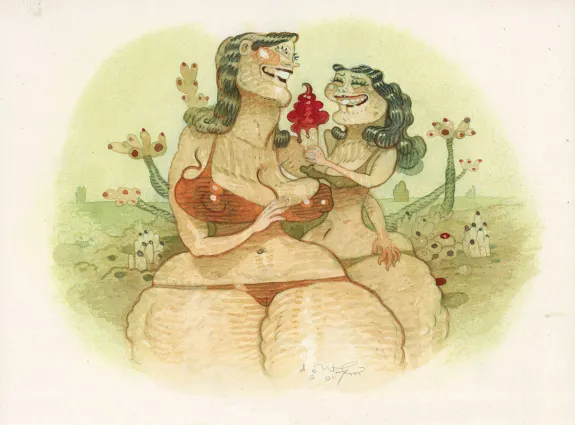 Illustration couleur, Pillowy, the Art of Dave Cooper, Dave Cooper