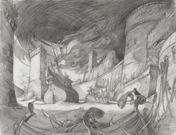 Sketch, Orlando Furioso, Frédéric Pillot