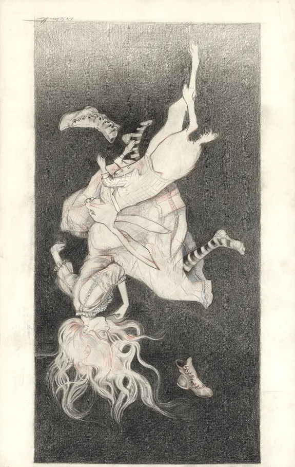 Black and white illustration, Daria Schmitt