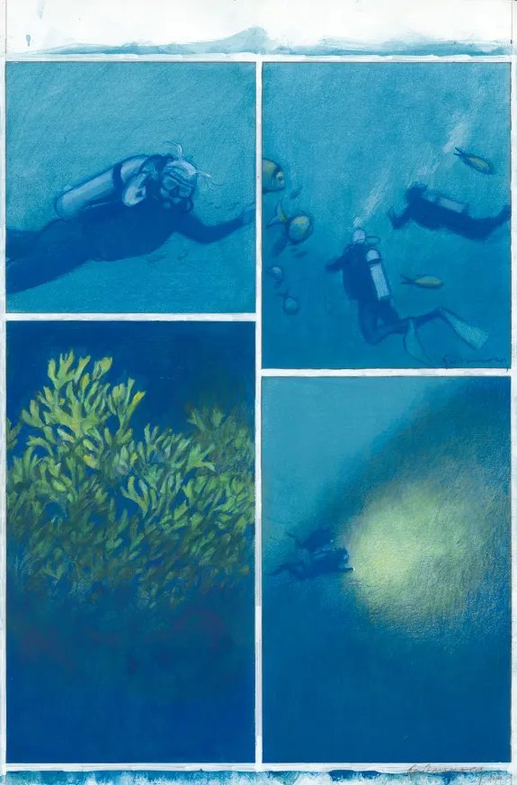 Planche couleur, Octopolis, Gaétan Nocq