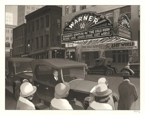 Black and white illustration, Emmanuel Bazin