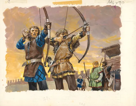Illustration couleur, La Vie privée des Hommes, Au Temps des Vikings (T.15), Pierre Joubert