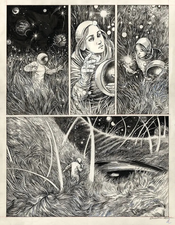 Black and white original page, Daria Schmitt