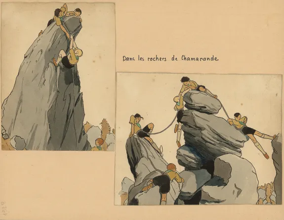 Illustration couleur, Du temps que j'étais "Boiscout", Pierre Joubert