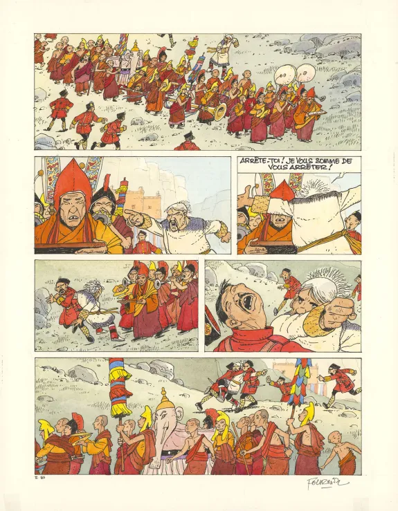 Planche couleur, Les Chevaux du vent, Seconde partie, Jean-Claude Fournier