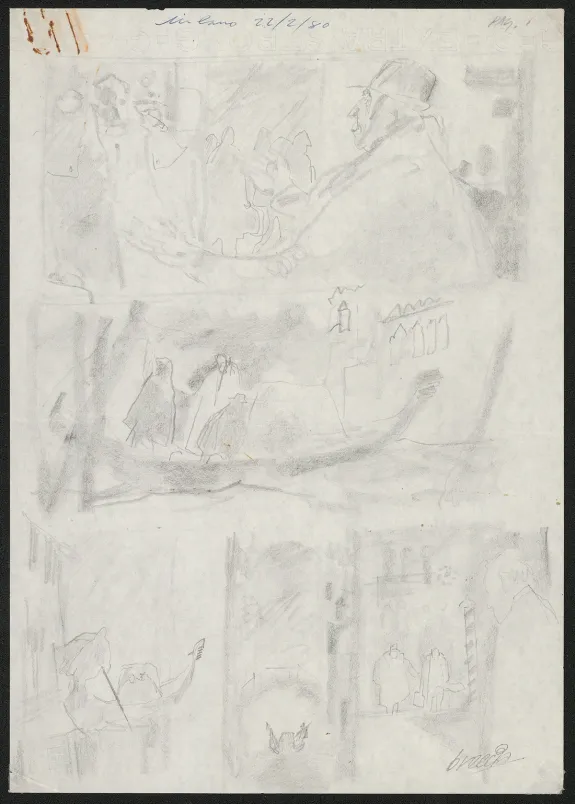 Sketch, Alberto Breccia